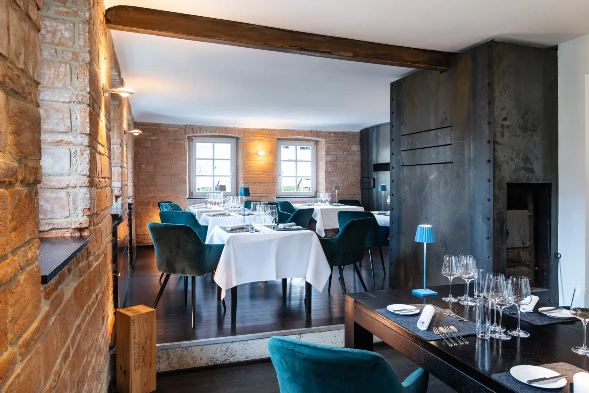 Innenansicht Fine Dining Restaurant Stahl, Auernhofen